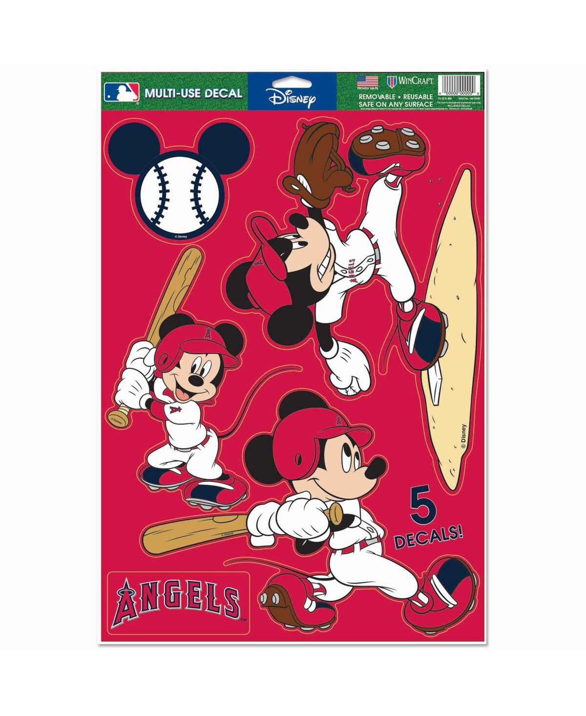 Wincraft Los Angeles Angels 11" X 17" Multi-use Disney Decals In Pink