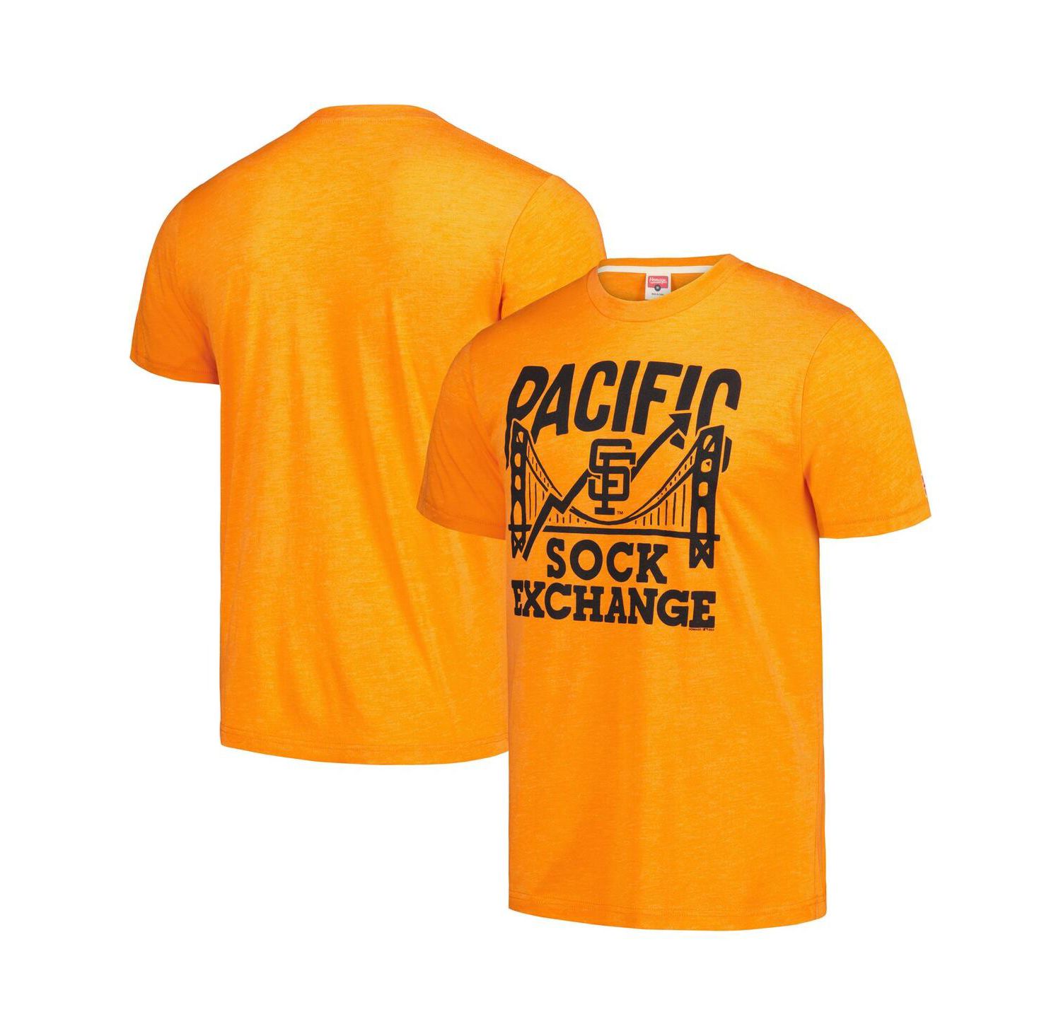 Men's Orange San Francisco Giants Pacific Sock Exchange Tri-Blend T-shirt