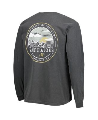 Men's Black Colorado Buffaloes Circle Campus Scene Long Sleeve T-shirt