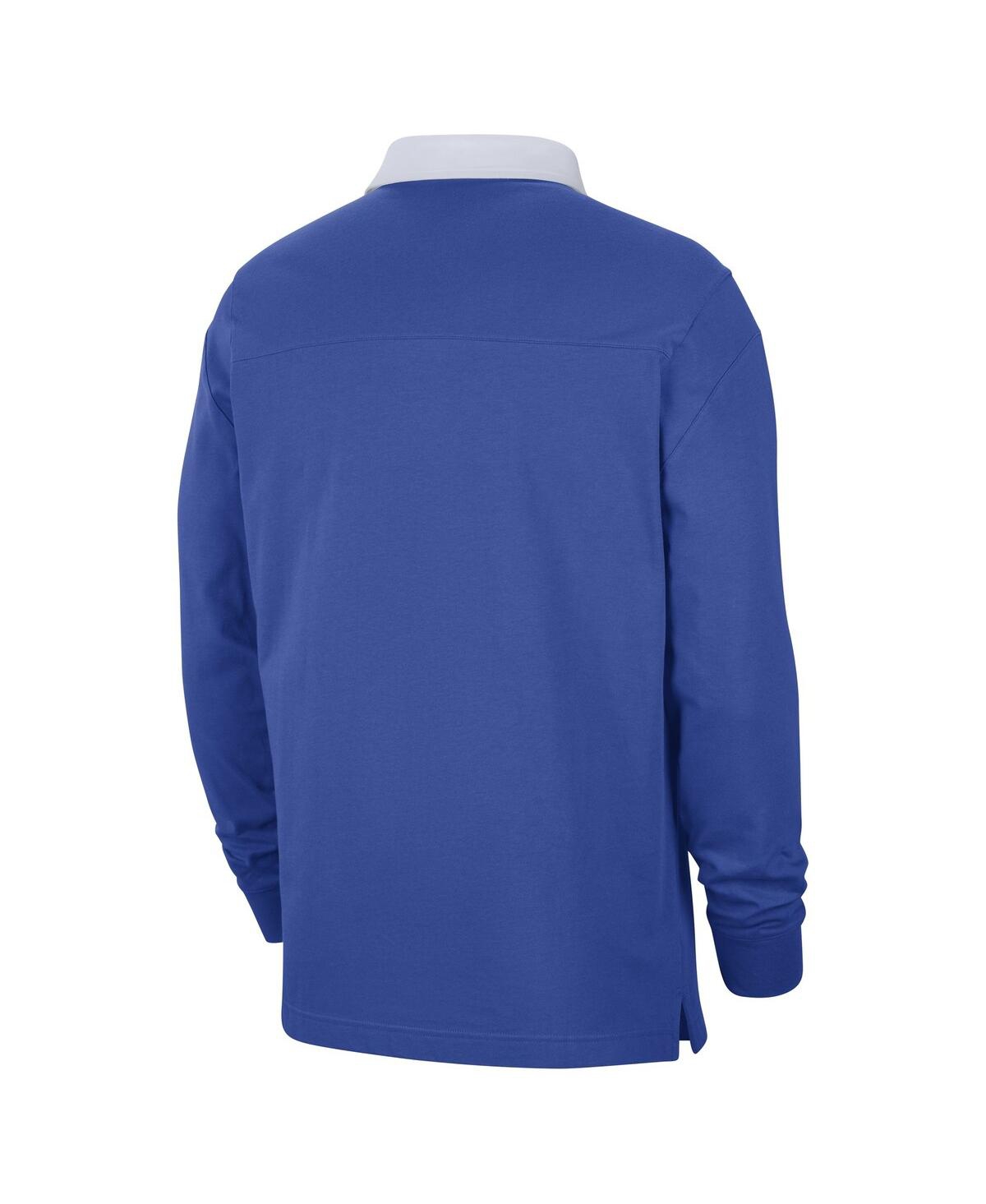 Men's NikeFlorida Gators Striped Long Sleeve Polo Shirt - Royal