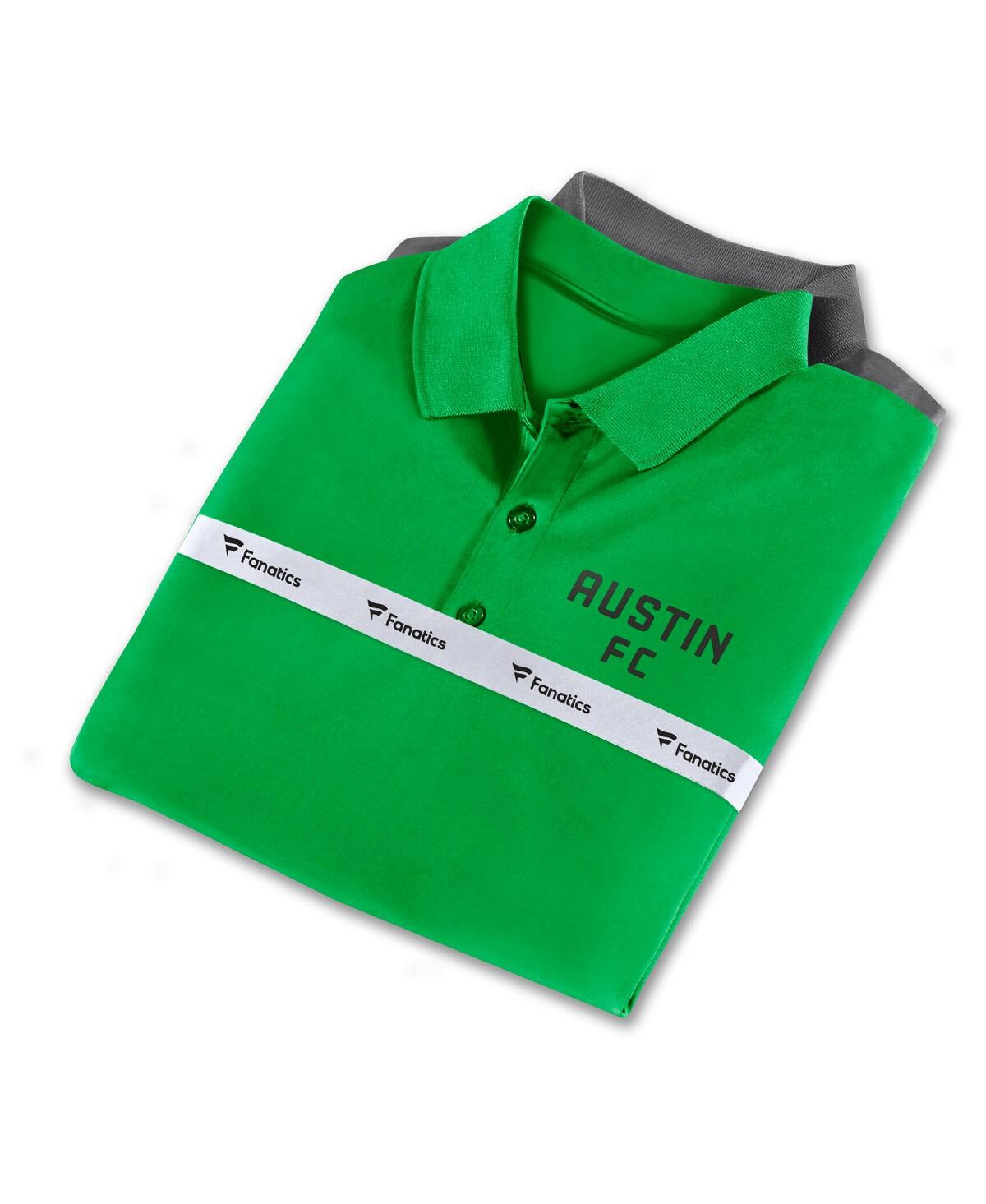 Shop Fanatics Men's  Green, Gray Austin Fc Iconic Polo Shirt Combo Set In Green,gray
