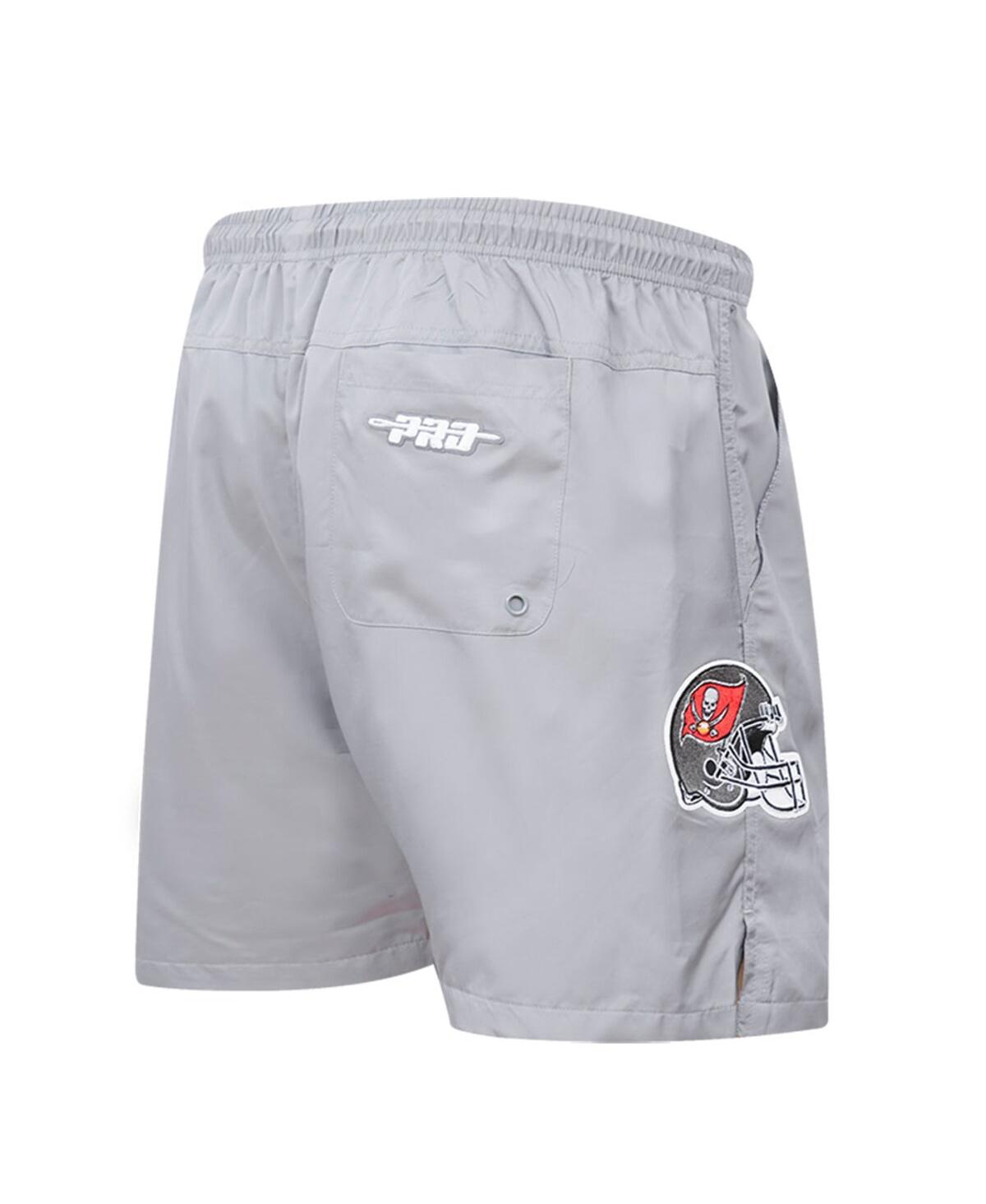Pro Standard Pewter Tampa Bay Buccaneers Woven Shorts In Pewter