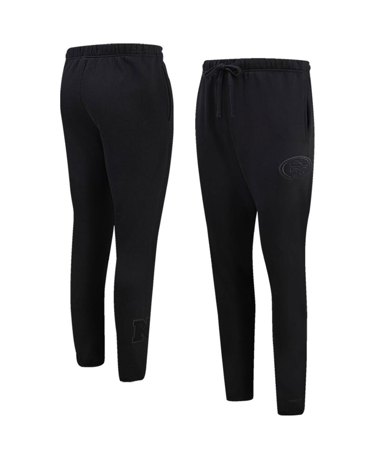 Shop Pro Standard Men's  Black San Francisco 49ers Neutral Fleece Sweatpants