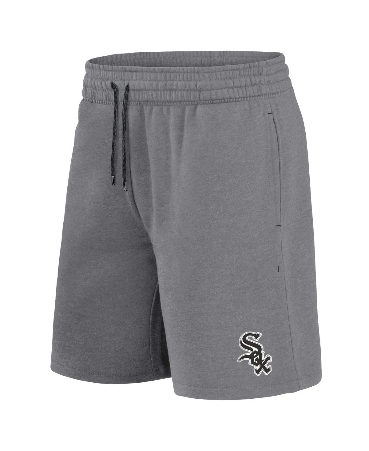 Men's Fanatics Heather Gray Chicago White Sox Arch T-shirt and Shorts Combo Set - Heather Gray