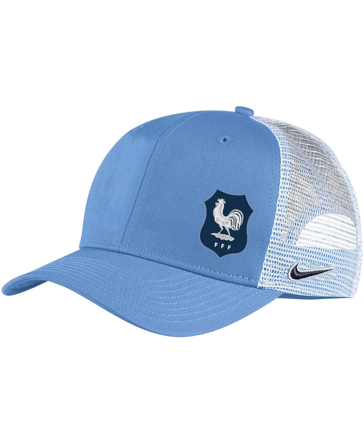 Shop Nike Men's  Blue France National Team Classic99 Trucker Snapback Hat