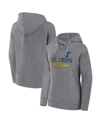 Women's Heather Gray St. Louis Blues Script Favorite Pullover Hoodie