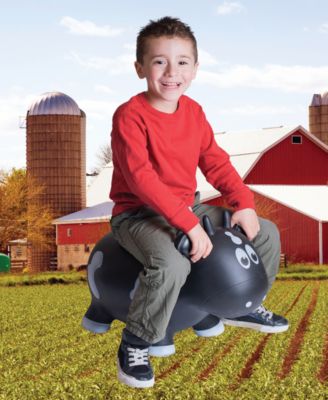 Farm Hoppers Cow Ride-On Toddler Inflatable Bounce Toy