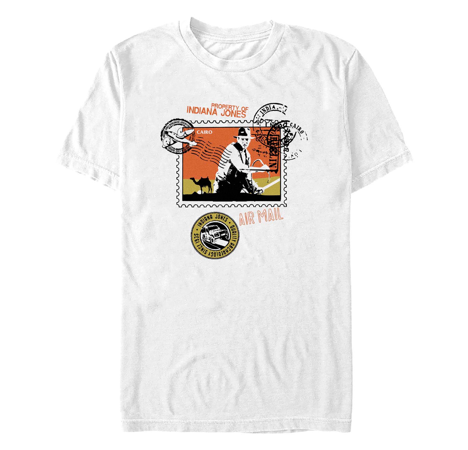 Men's Postcard Stamp Short Sleeve T-shirt