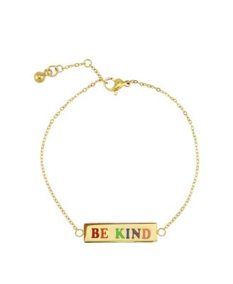 Rebl Jewelry Be Kind Dainty Id Bracelet - Gold 711