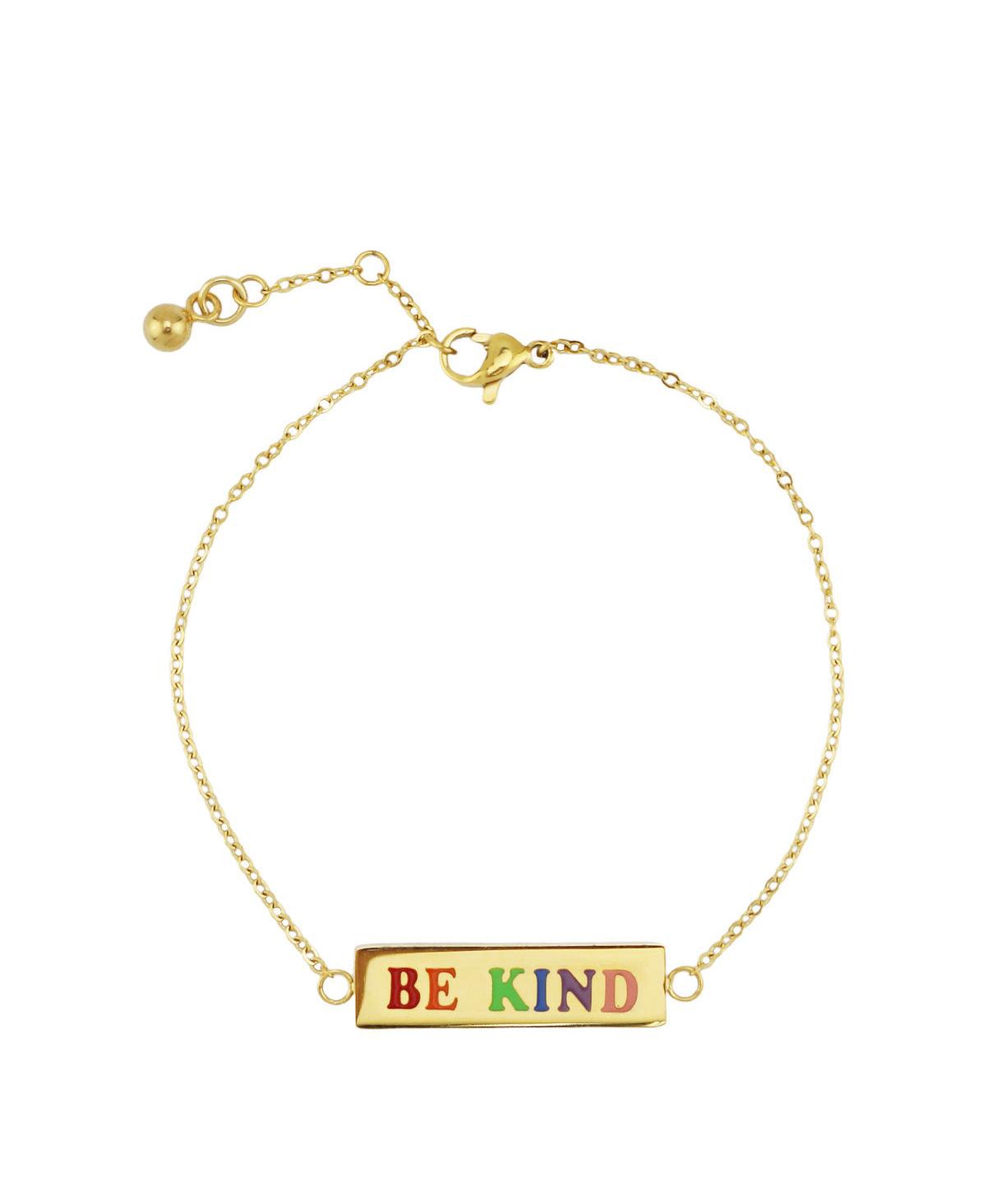 Be Kind Dainty Id Bracelet - Gold