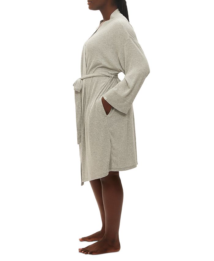 GAP Women's LongSleeve Ribbed Belted Robe Macy's