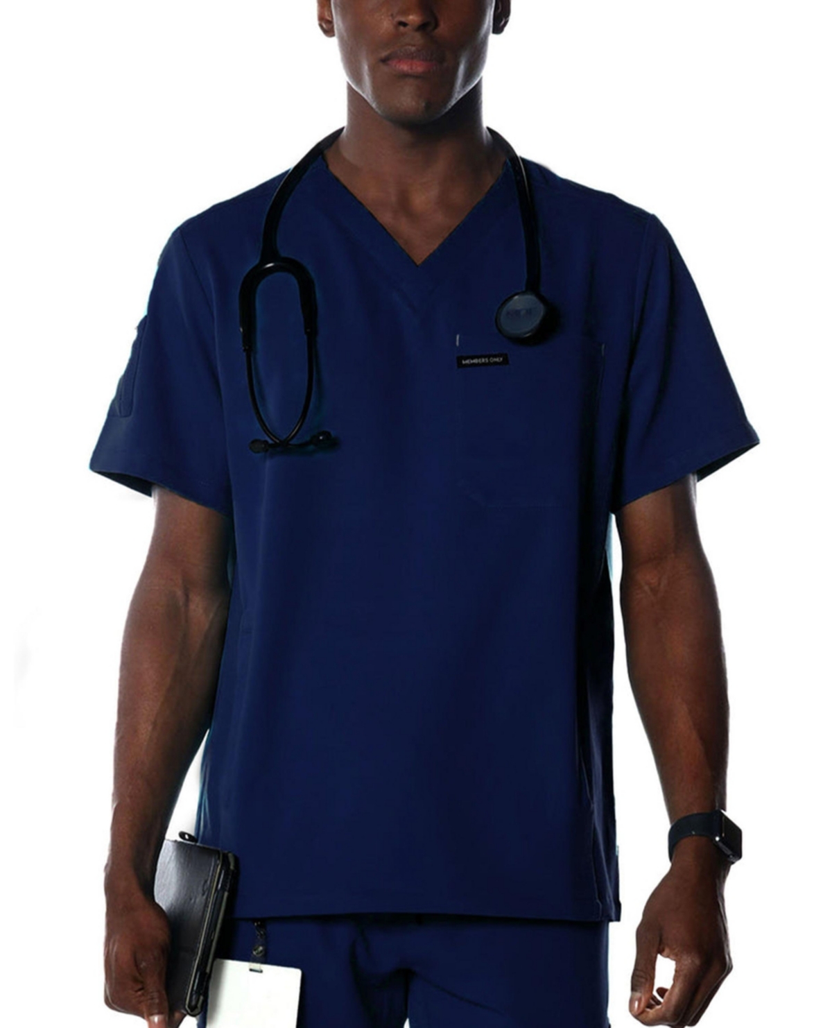 Men's Manchester 3-Pocket Scrub Top - Black