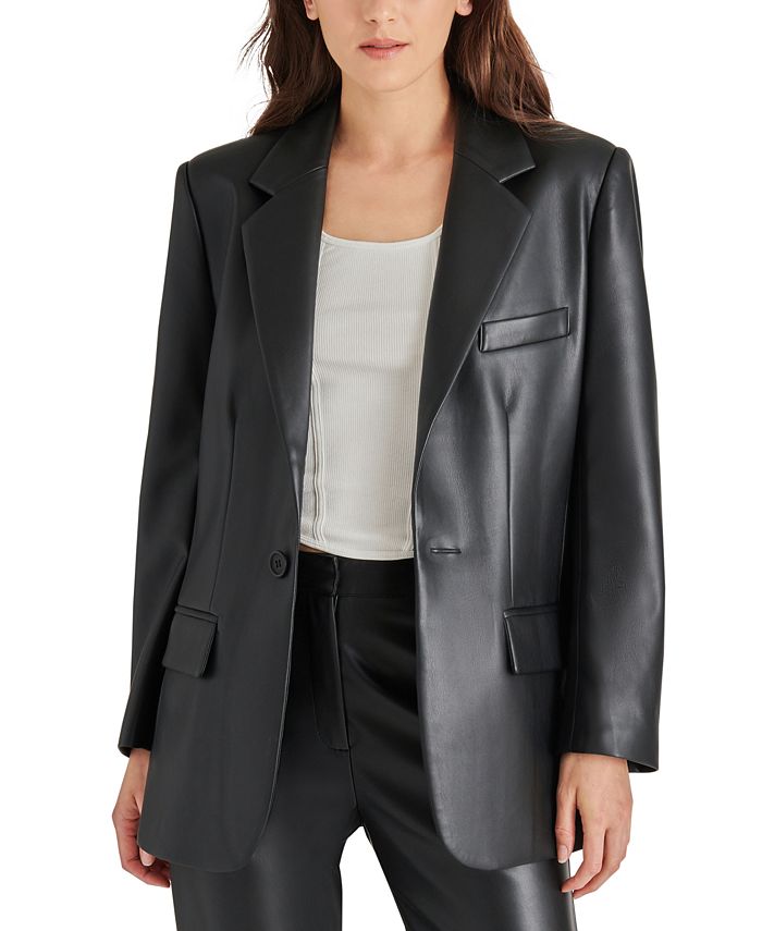 Lather blazer cheap