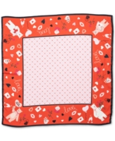 Collection Xiix Women's Valentine's Bear Square Scarf - Red