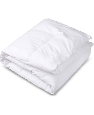 Circles Home 100% Premium Cotton Comforter - Soft and Breathable Comforter with Square Shape Quilting Design - Woven with 200 Thread Count - Full Size (76 X 86)