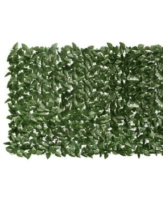 Balcony Screen with Dark Green Leaves 157.5"x39.4"