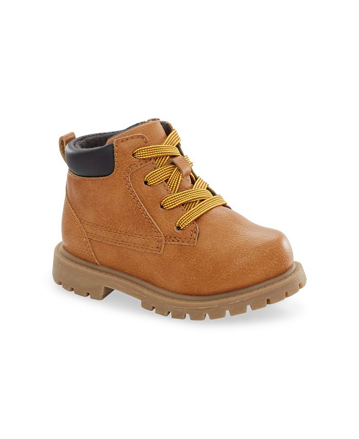 Toddler boys brown boots sales