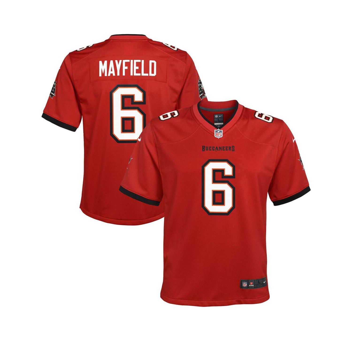 Big Boys Baker Mayfield Red Tampa Bay Buccaneers Game Jersey