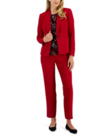 KASPER PANT SUIT/SIZE 12/INSEAM 32'/NEW WITH TAG/RETAIL$240/RED