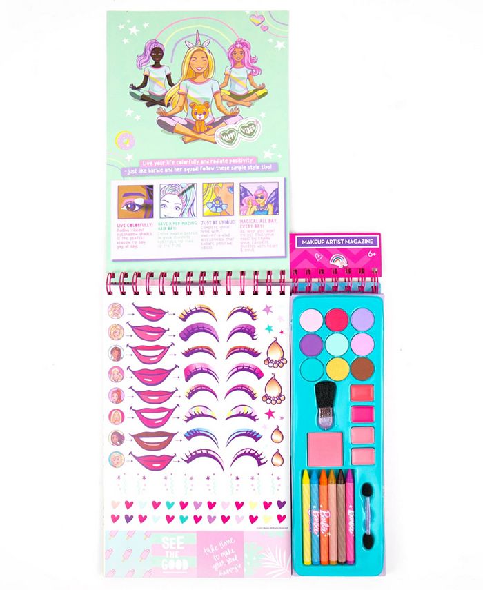 Barbie Makeup Magazine Set, 63 Piece - Multi
