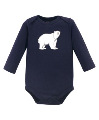 Cotton Long-Sleeve Bodysuit 3Pk