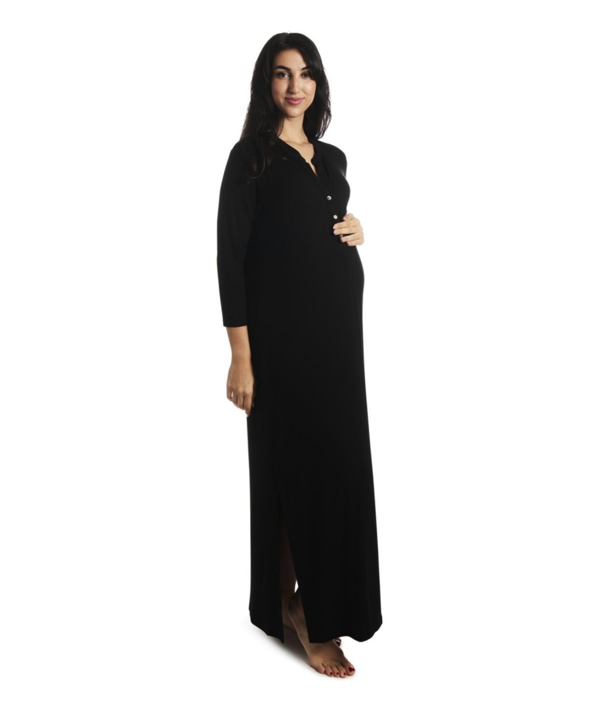 Maternity Juliana /Nursing Dress - Black