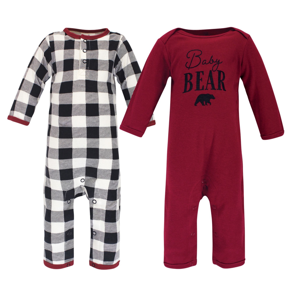 Touched by Nature Baby Boys Baby Unisex Holiday Pajamas, Baby Bear