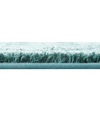 3 Piece Ultra Soft Non Slip Shaggy Bath Rug - Chevron Design - Small, Large & Contour