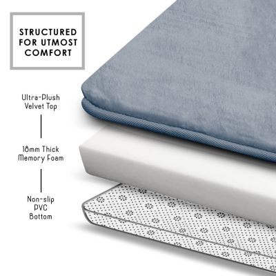 Non-Slip, Ultra Soft Plush, Memory Foam Bath Rug - Large 20"x32"