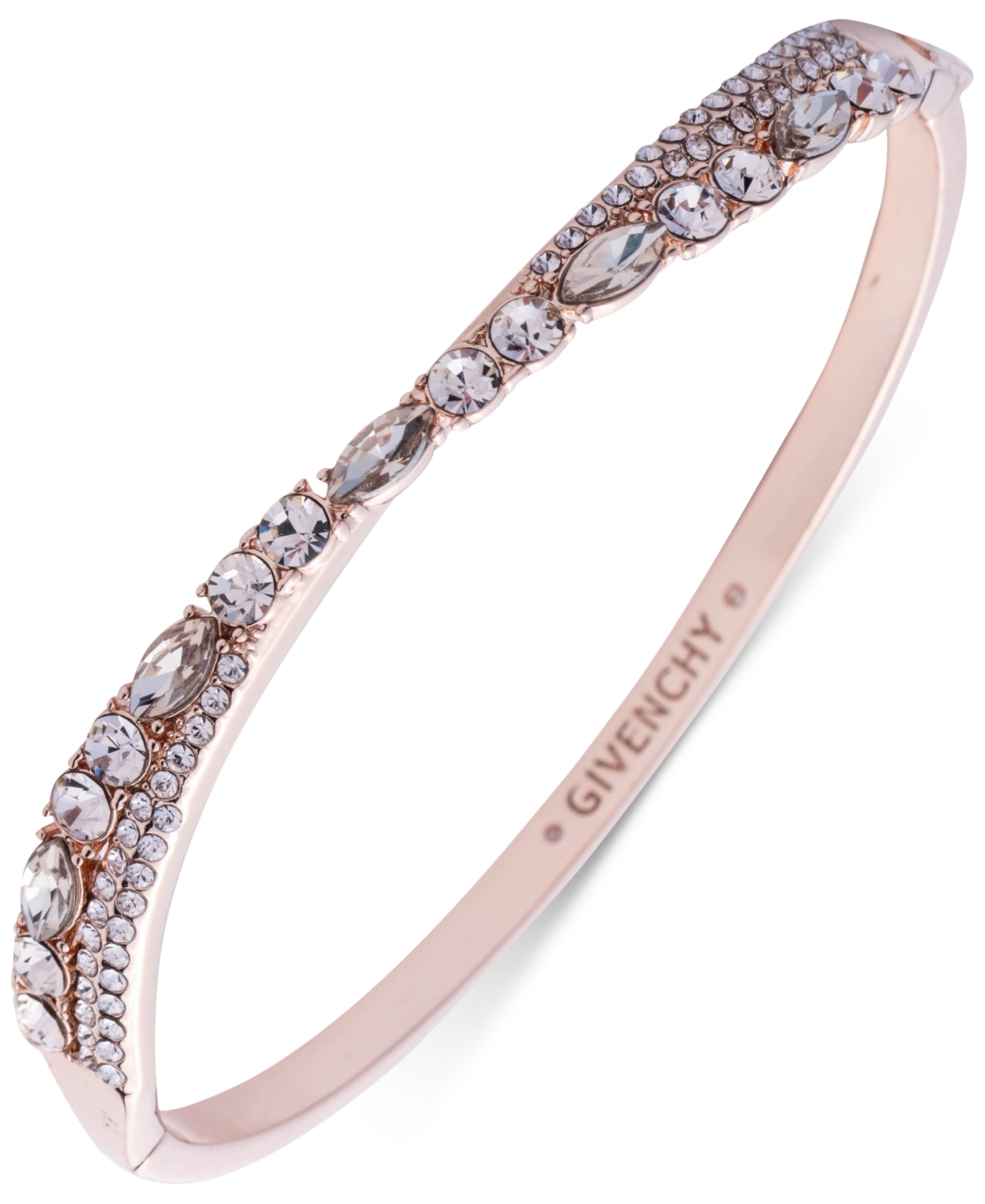 GIVENCHY MIXED CRYSTAL BANGLE BRACELET