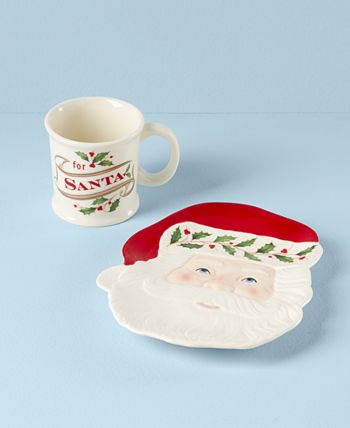 Santa plate and cup set on sale