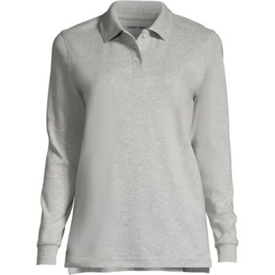 Women's Long Sleeve Interlock Polo Shirt