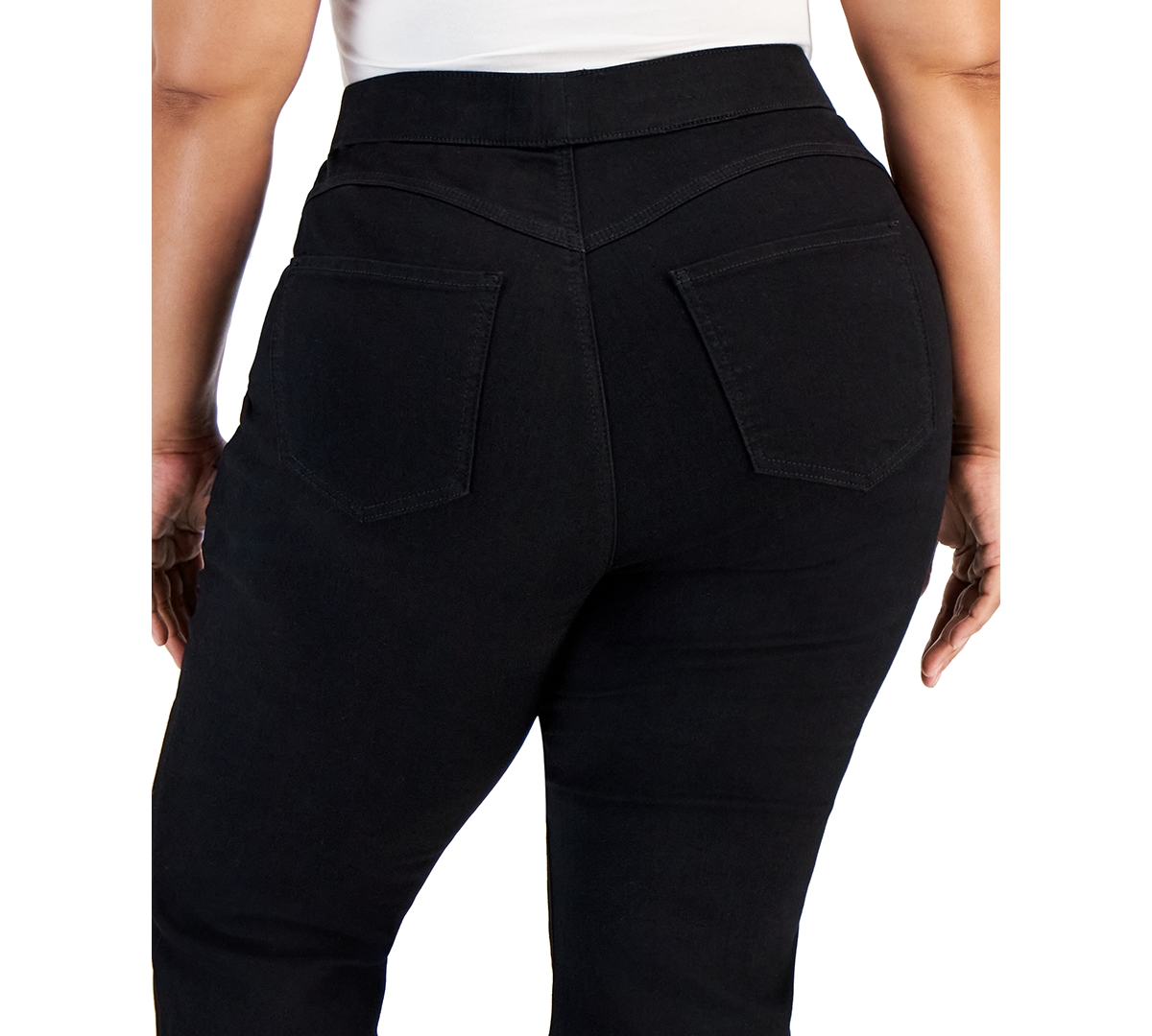 Celebrity Pink Trendy Plus Size Curvy Pull-On Flare-Leg Jeans