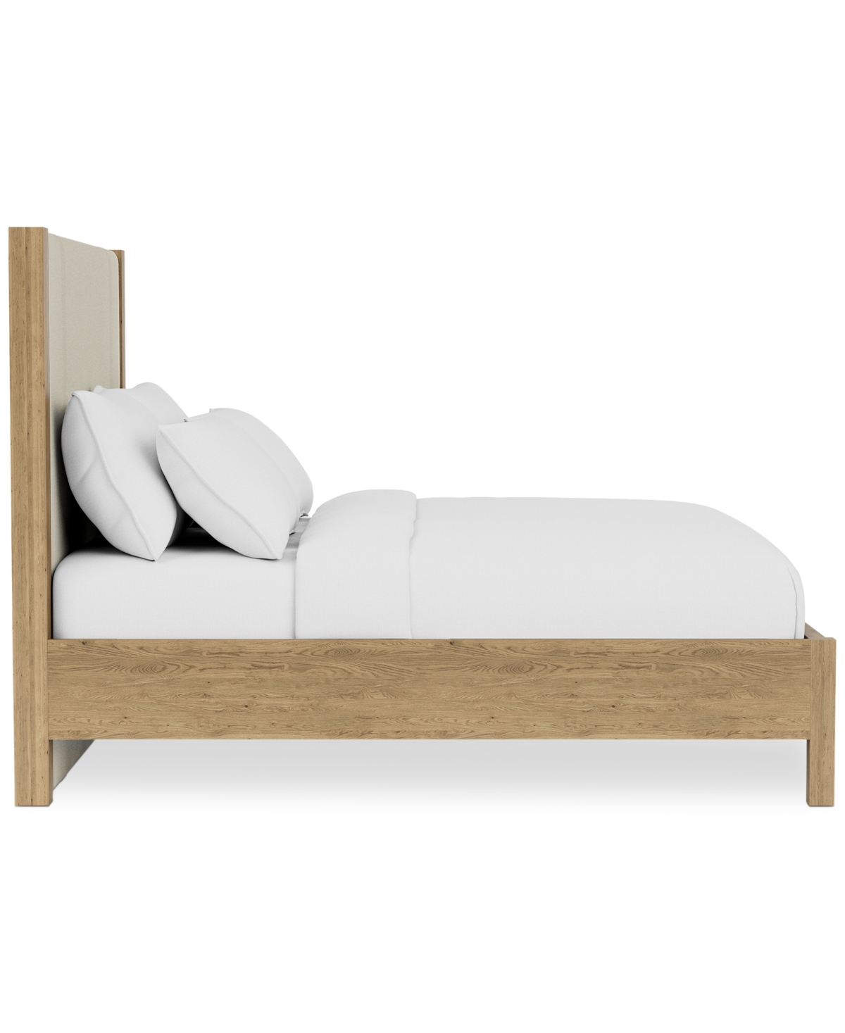 Macy's Davie Queen Upholstered Bed In Brown