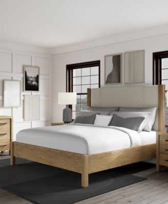 Davie King 3-Pc. Set (Upholstered Bed, Dresser & 1-Drawer Nightstand)