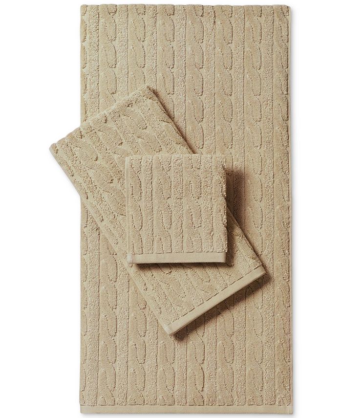 Lauren Ralph Lauren Sanders Cable Wash Towel Macy's