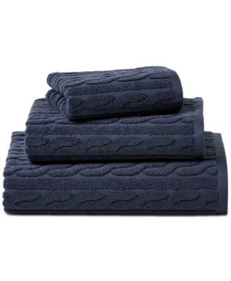 Sanders Cable Washcloth, 13" x 13"