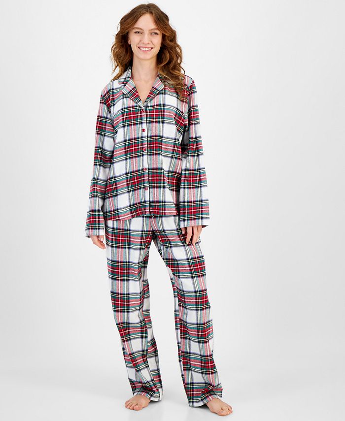 Family Pajamas Matching Women's Stewart Cotton Plaid Pajamas Set, Created  for Macy's - Macy's