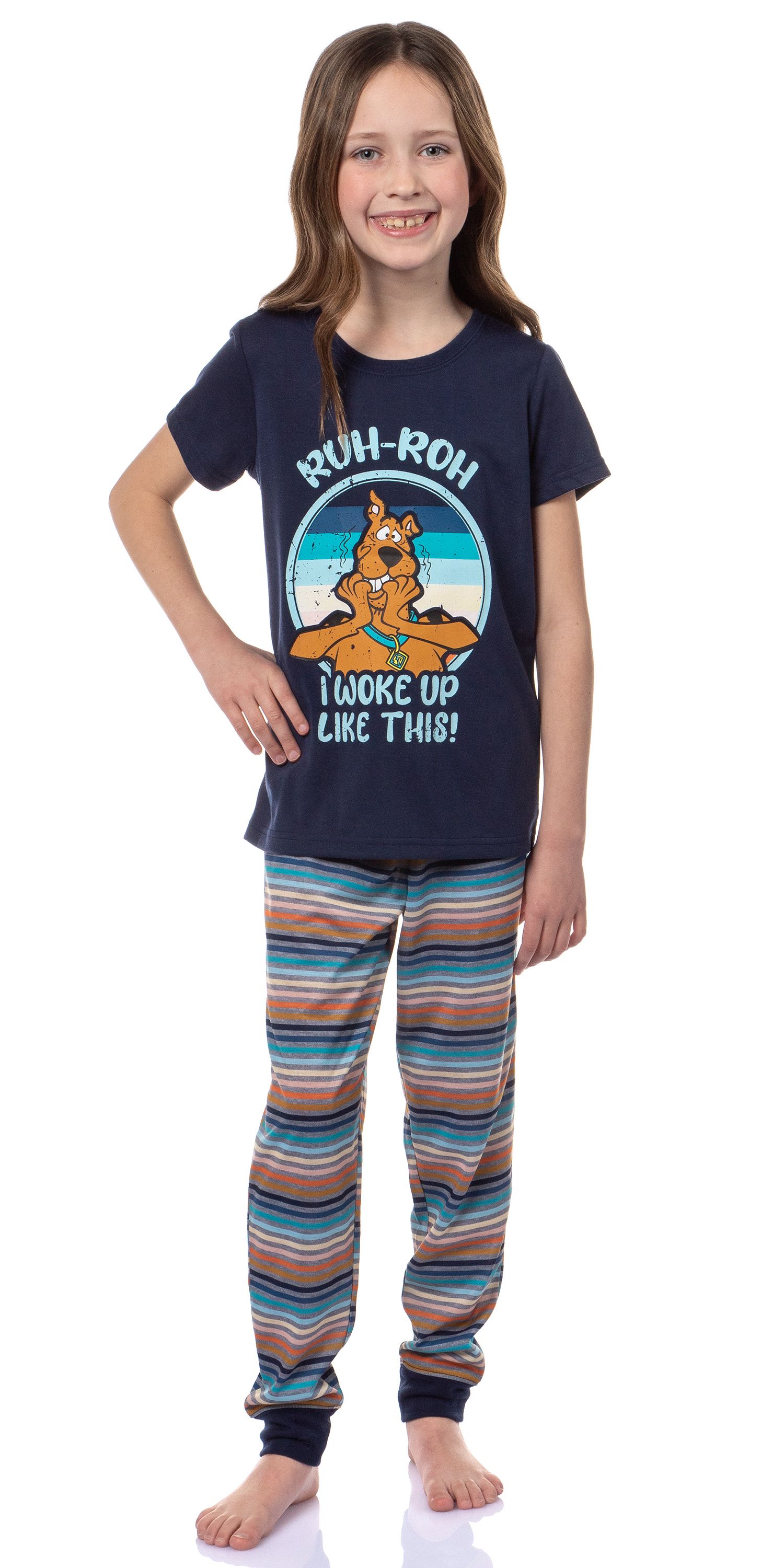 Girls' Ruh Roh! I Woke Up Like This Kids Sleep 2-Piece Jogger Pajama Set