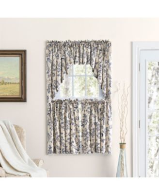 Waverly Gardens Rod Pocket Insert Curtain Valance 42"W x 13"L