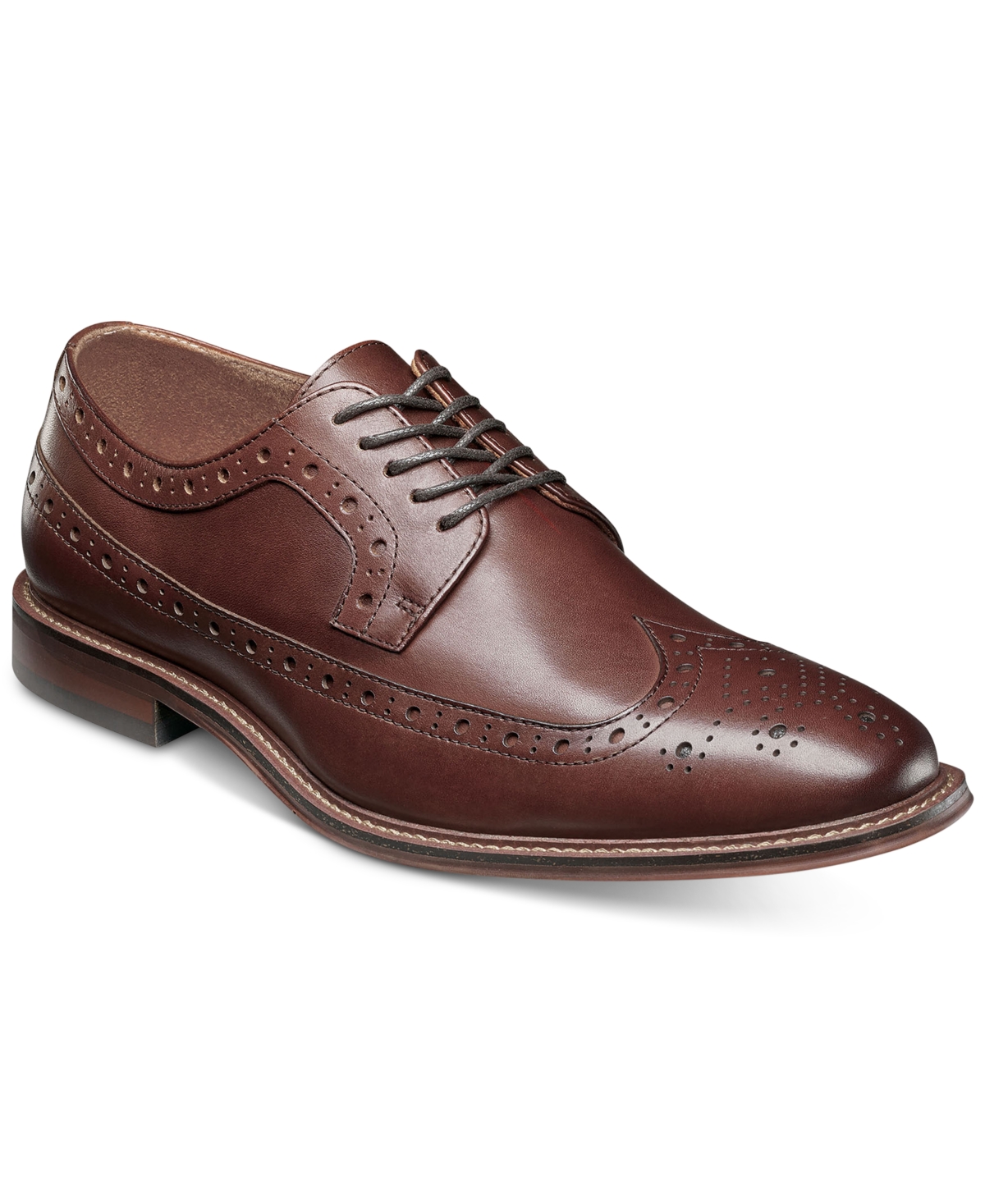 Men's Marledge Leather Wingtip Oxford Dress Shoes - Bordeaux
