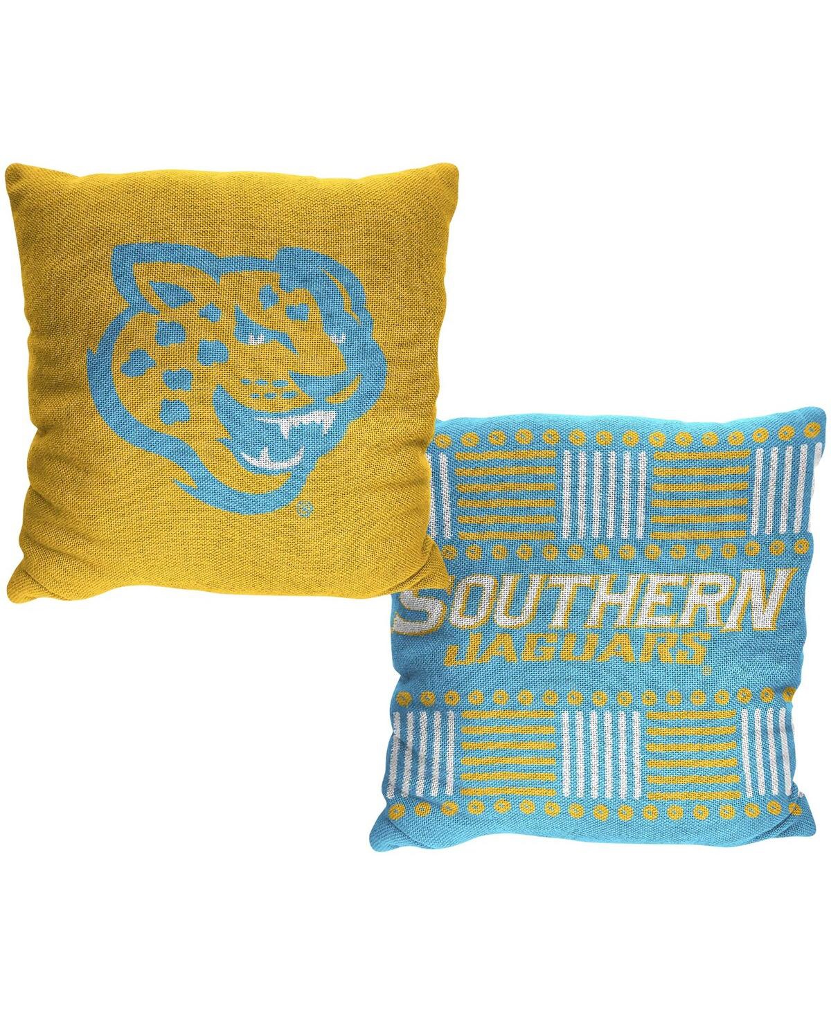 Northwest Company The  Southern University Jaguars Homage Double-sided Pillow In Yellow,blue