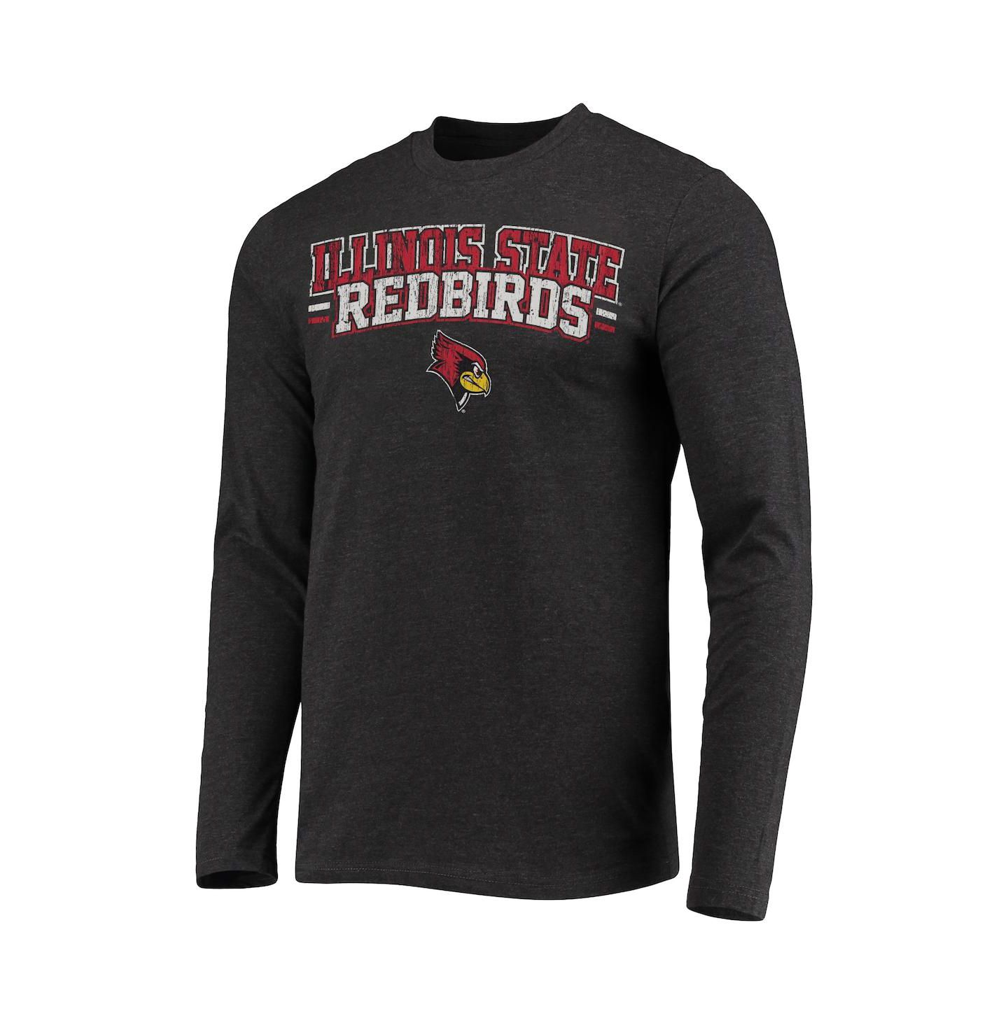 Мужская пижама Concepts Sport Illinois State Redbirds Meter, Red/Heathered Charcoal — фото 3