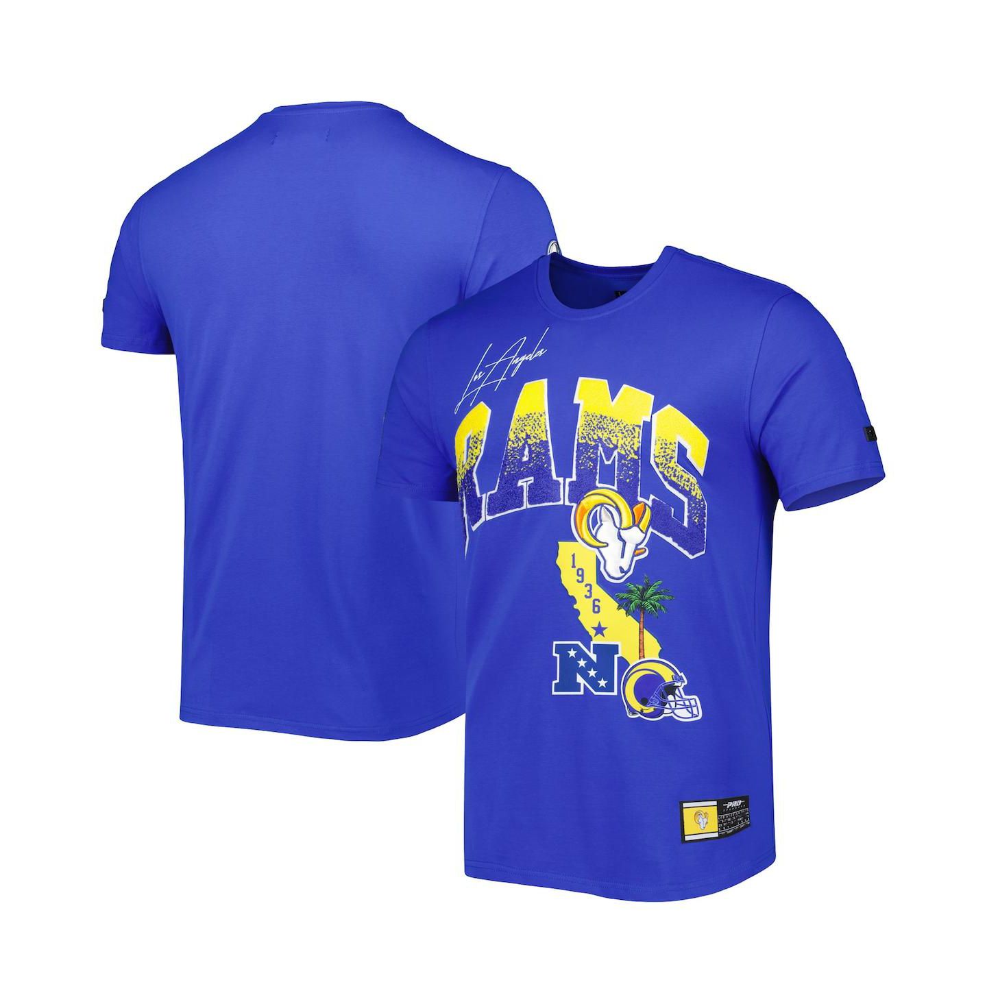 Мужская футболка Pro Standard Royal Los Angeles Rams Hometown Collection — фото 2