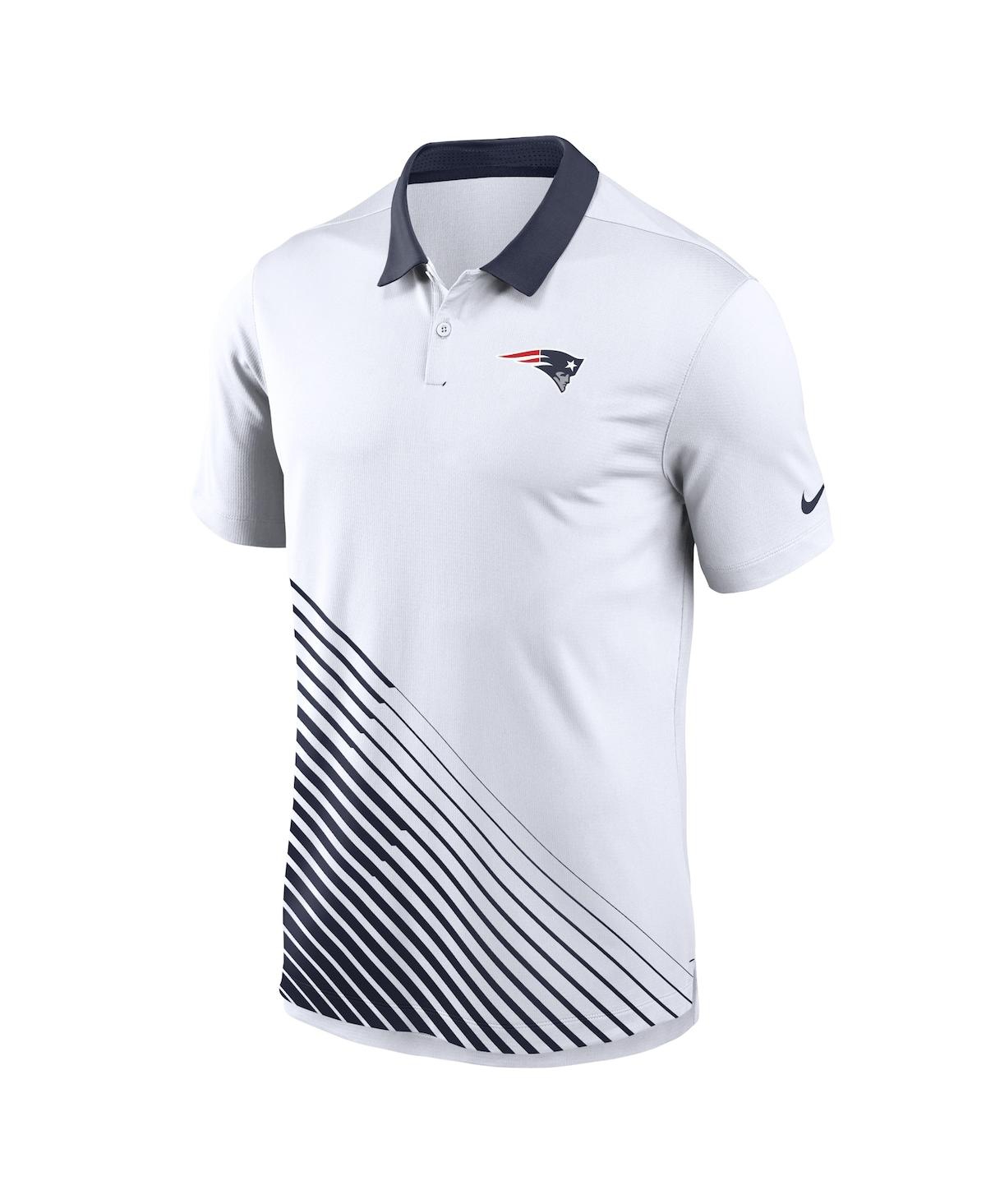 Shop Nike Men's  White New England Patriots Vapor Performance Polo Shirt