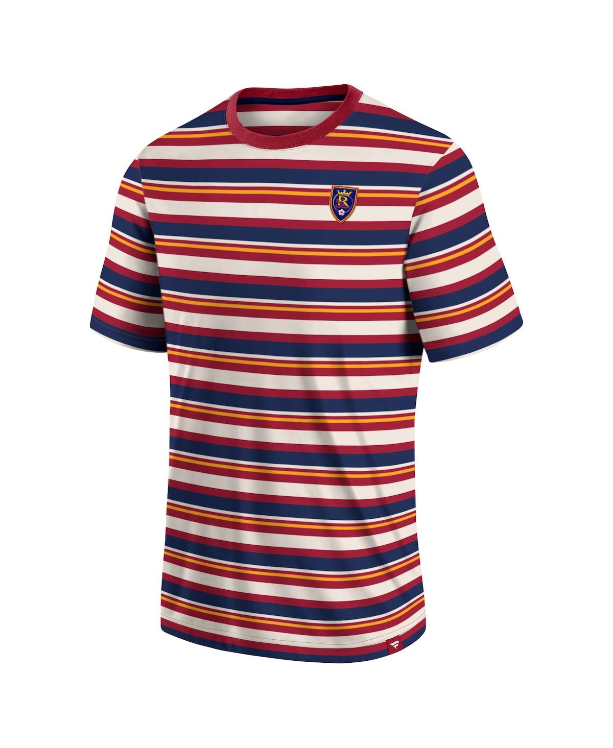 Fanatics Men's  Red Real Salt Lake Shot Clock Stripe T-shirt In Red