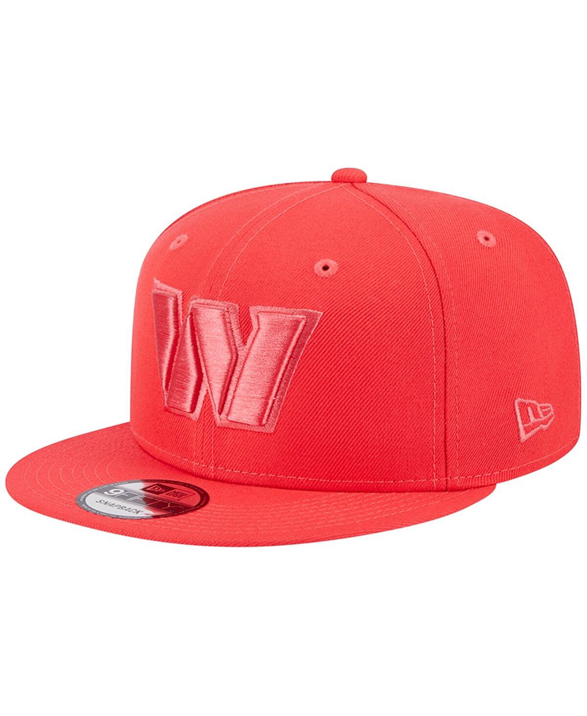 Shop New Era Men's  Red Washington Commanders Color Pack Brights 9fifty Snapback Hat