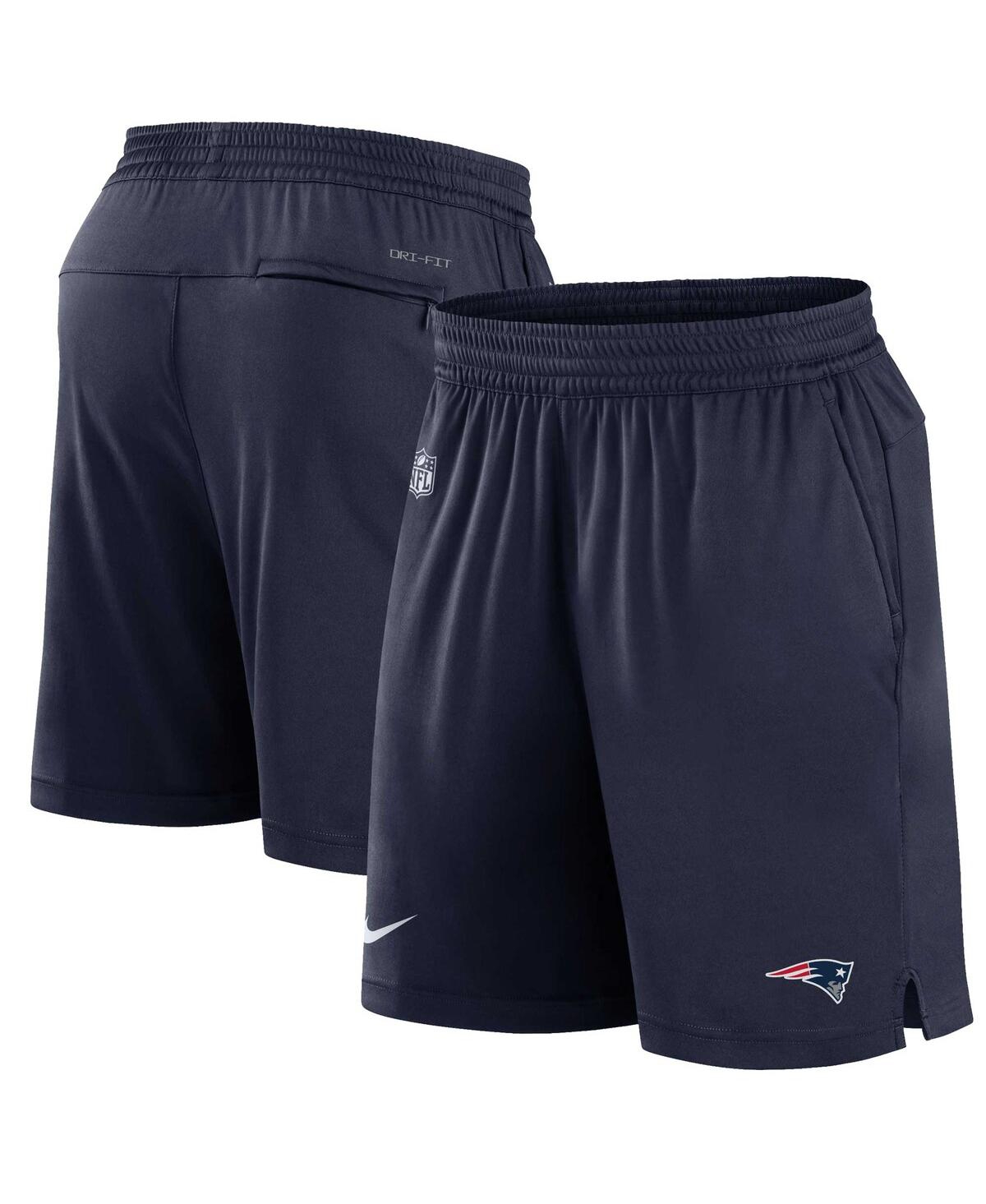 Nike Men's Dri-fit Sideline (nfl New England Patriots) Shorts In Blue