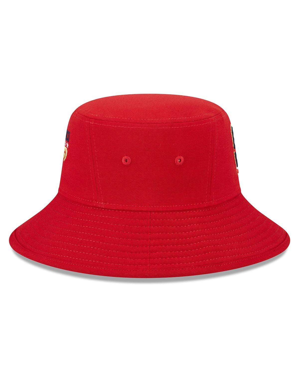 Shop New Era Men's  Red San Francisco Giants 2023 Fourth Of July Bucket Hat