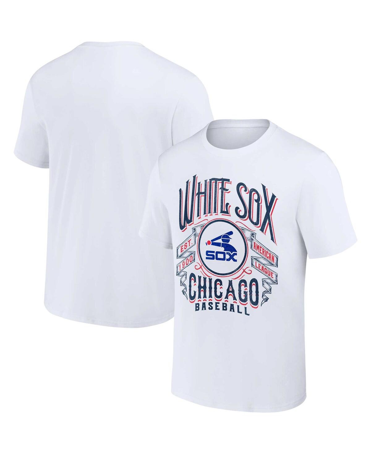 Fanatics Men's Darius Rucker Collection By  White Chicago White Sox Distressed Rock T-shirt